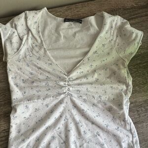 White Floral Women's Top